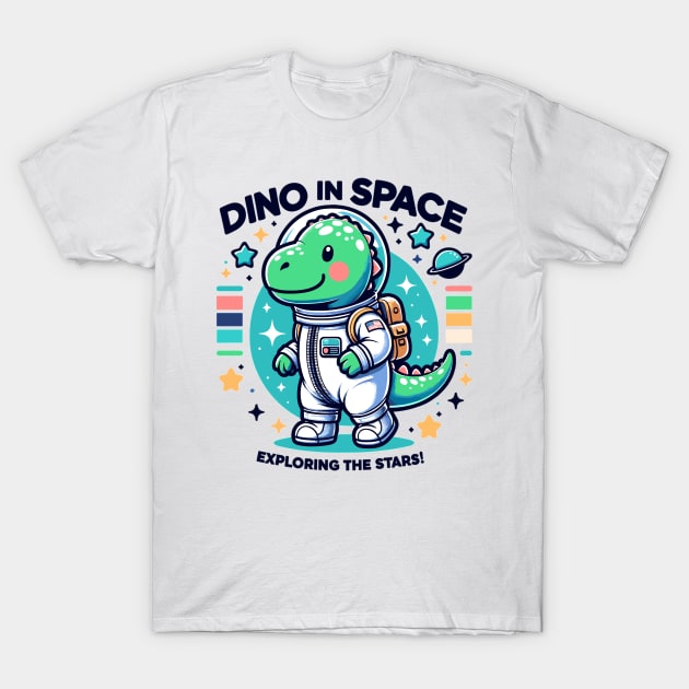 Astro Dino Adventurer: Space Explorer T-Shirt by WEARWORLD